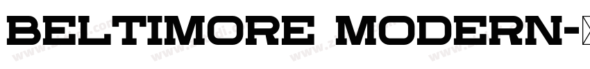 Beltimore Modern字体转换